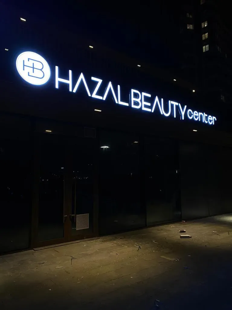 Hazal Beauty Kutu Harf Kadikoy Tabelaci çalışması