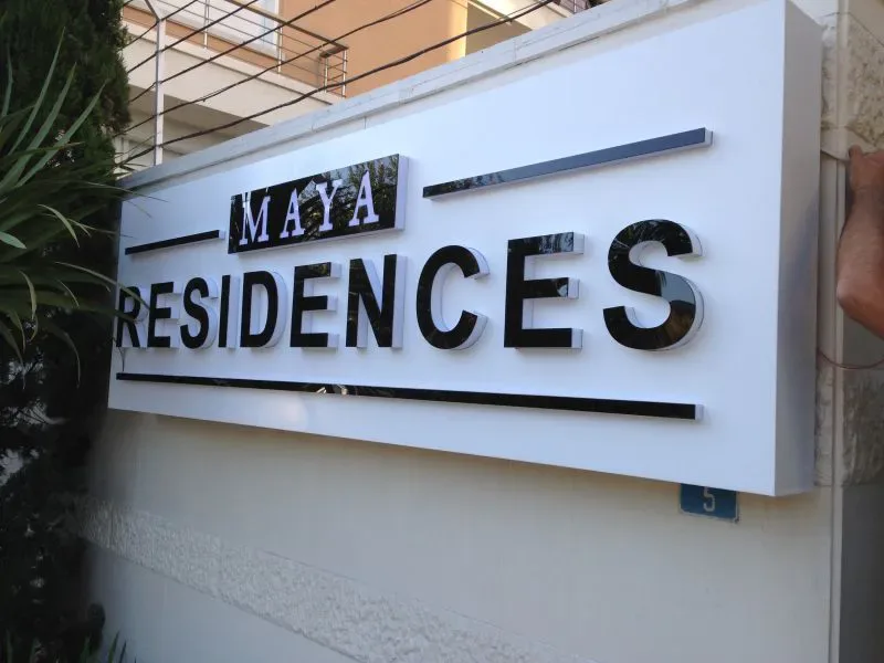 Maya Residence Kompozit Pleksi Calismasi Basaksehir Tabelaci Polat Reklam çalışması