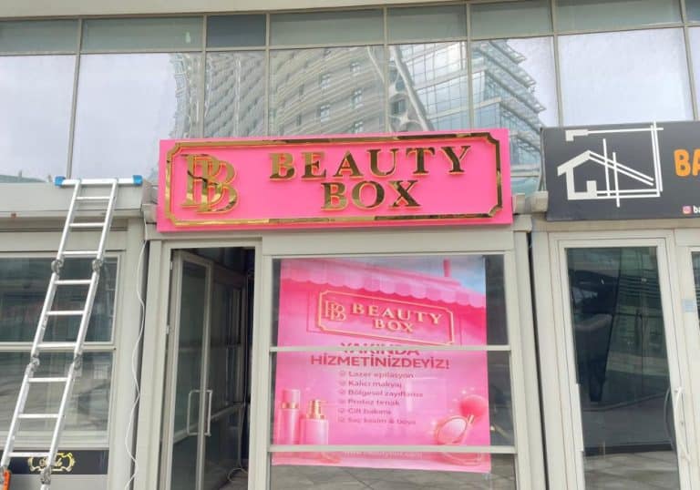 kompozit zemin üzeri kuru harf tabela imalatı